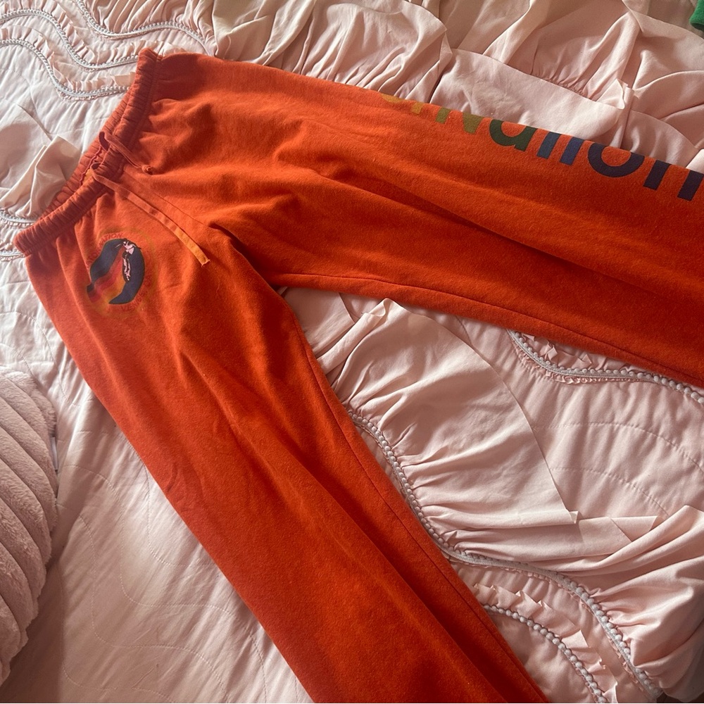 Orange aviator nation sweats size medium